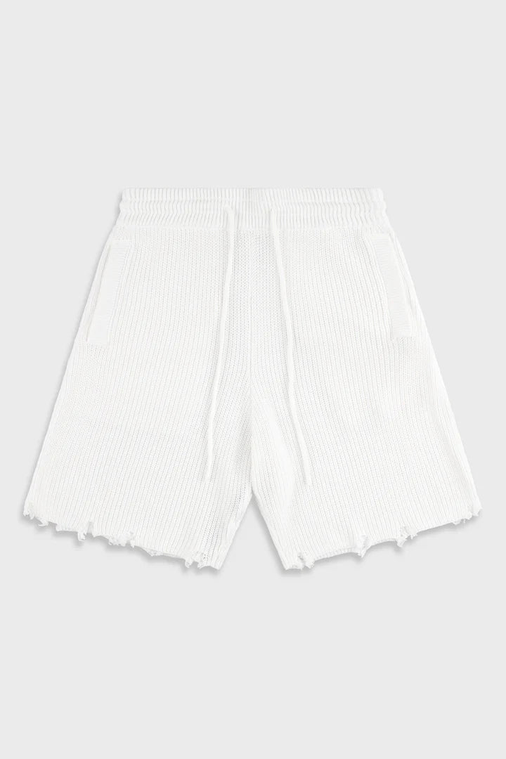 Ainker 820 White Knit Short Pant