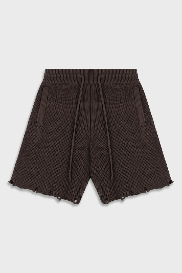 Ainker 820 Brown Knit Short Pant