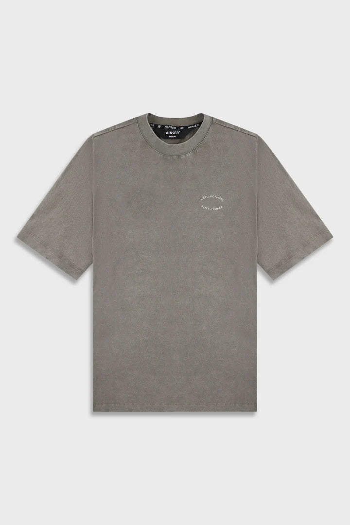 Ainker Cotton Wash 740 Mocha T-Shirt