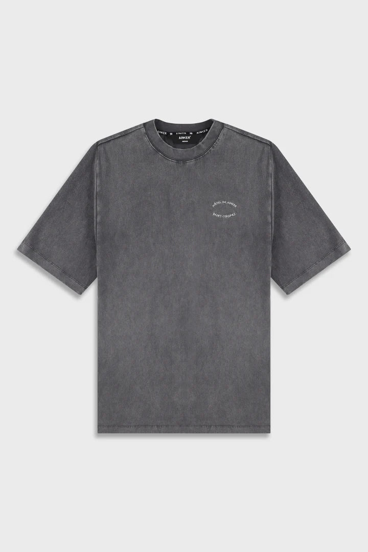 Ainker Cotton Wash 740 D.Gray T-Shirt