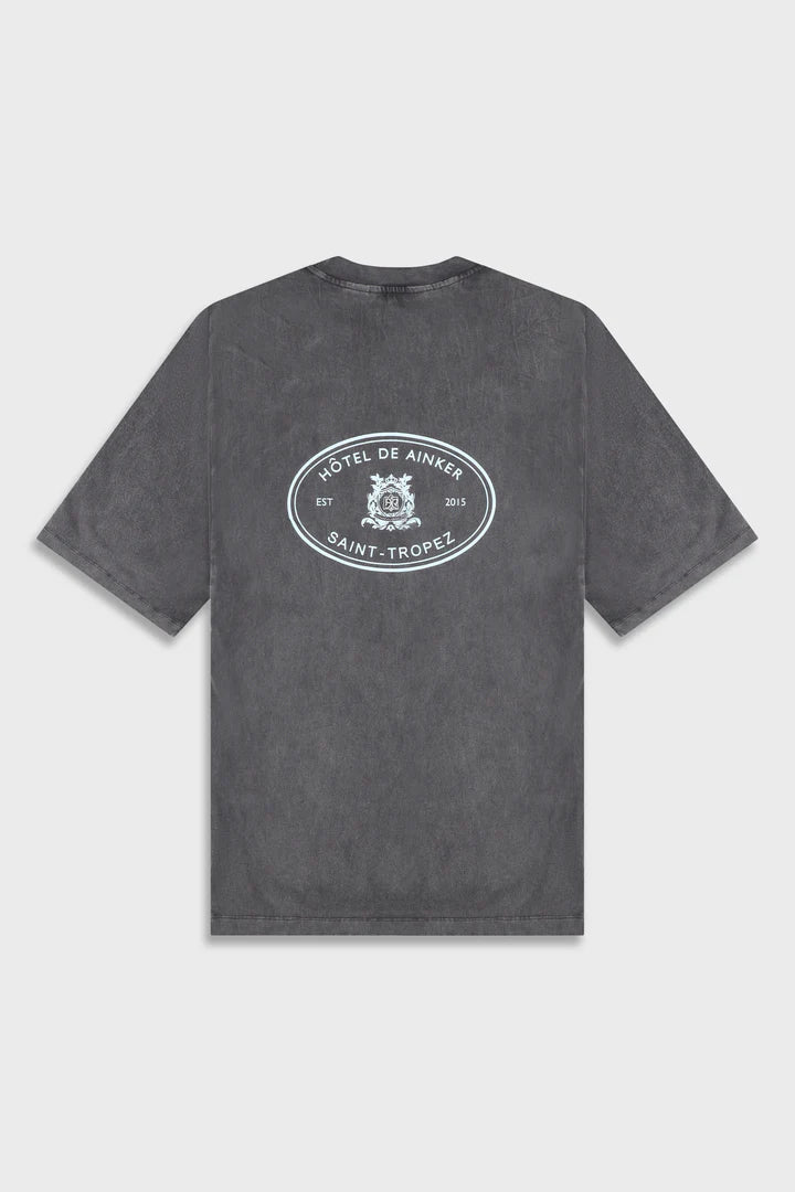 Ainker Cotton Wash 740 D.Gray T-Shirt