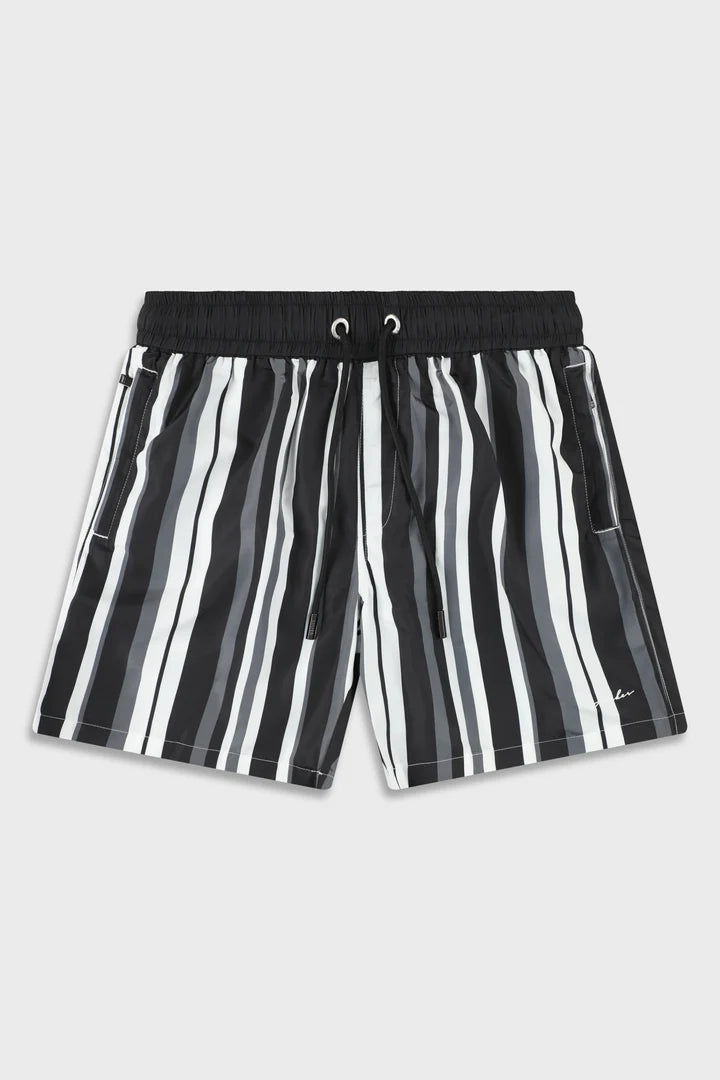 Ainker Stripe 829 Black Swimwear