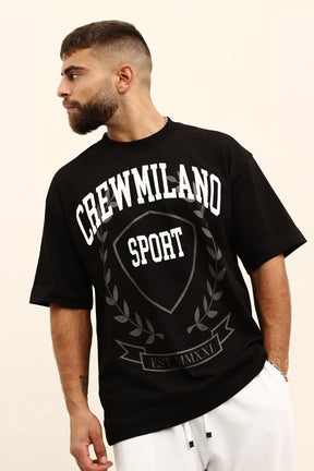 CREW Milano Sport Print Oversized T-Shirt