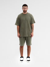 CREW Milano Oversize Set T-Shirt/Pants Waffle Green