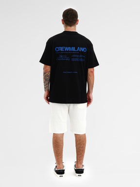 CREW Milano Oversize T-Shirt Logo Print