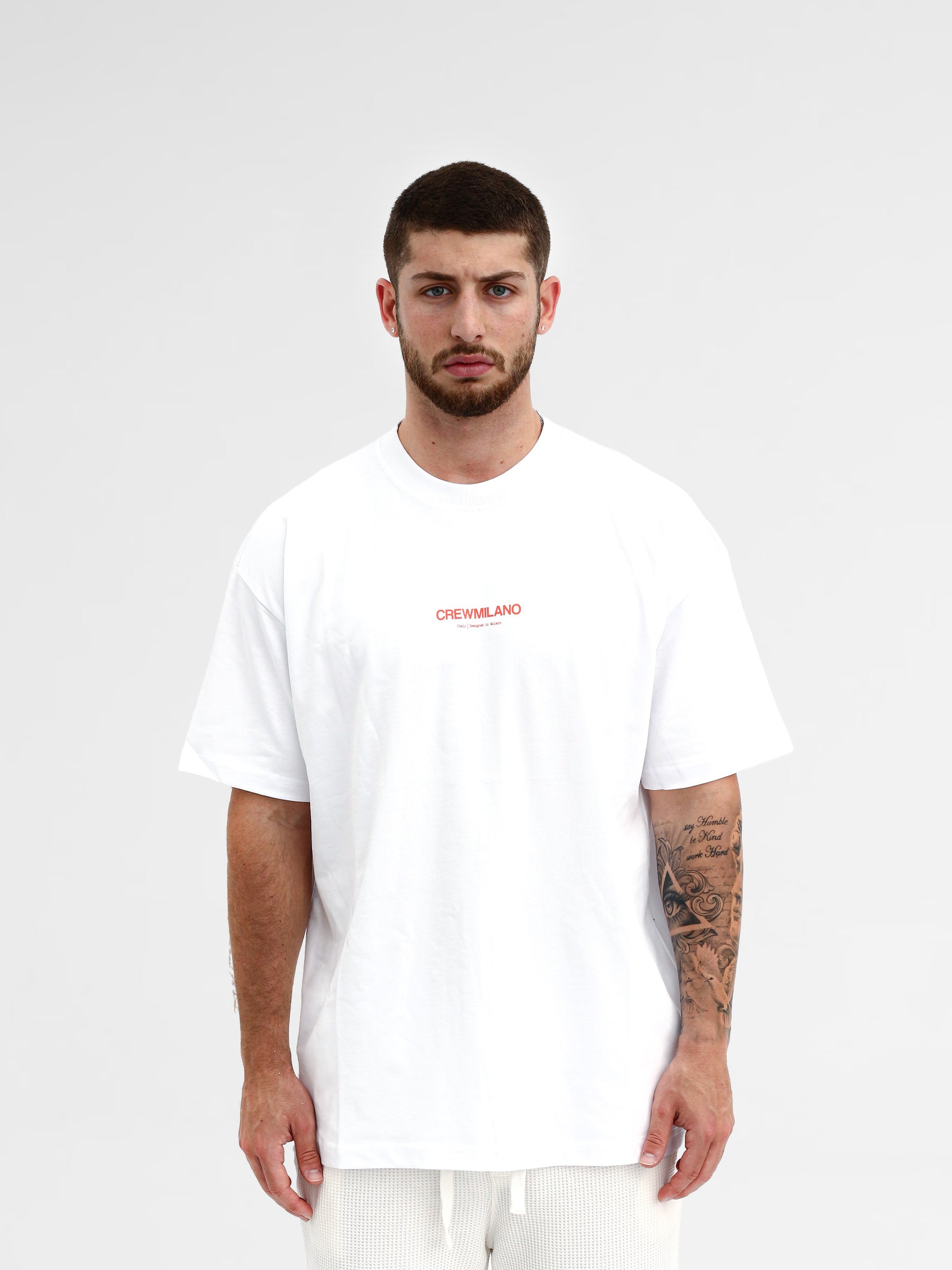 CREW Milano Oversize T-Shirt Logo Print