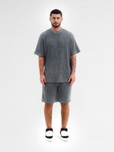 CREW Milano Oversize Set T-Shirt/Pants Waffle Grey