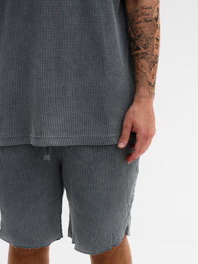 CREW Milano Oversize Set T-Shirt/Pants Waffle Grey