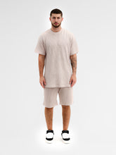 CREW Milano Oversize Set T-Shirt/Pants Waffle Cream