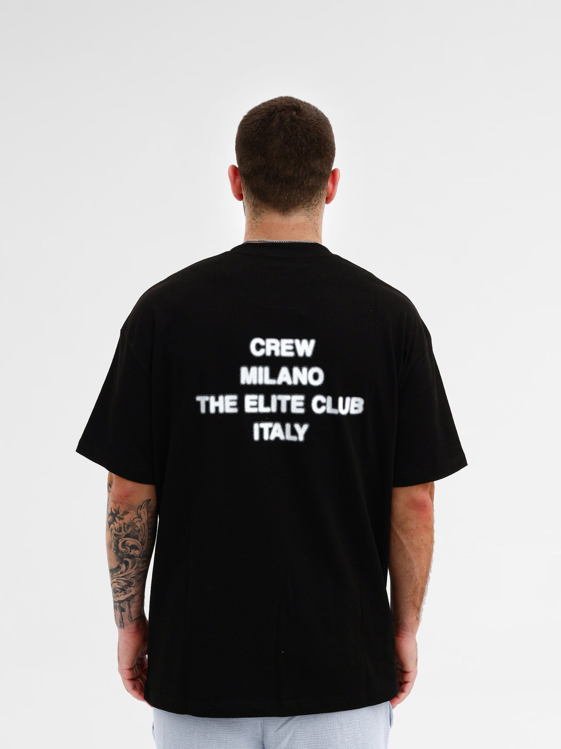 CREW Milano Oversize T-Shirt Logo Print
