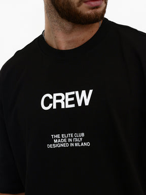 CREW Milano Oversize T-Shirt Logo Print