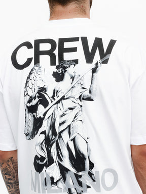 CREW Milano Oversize T-Shirt Logo Print