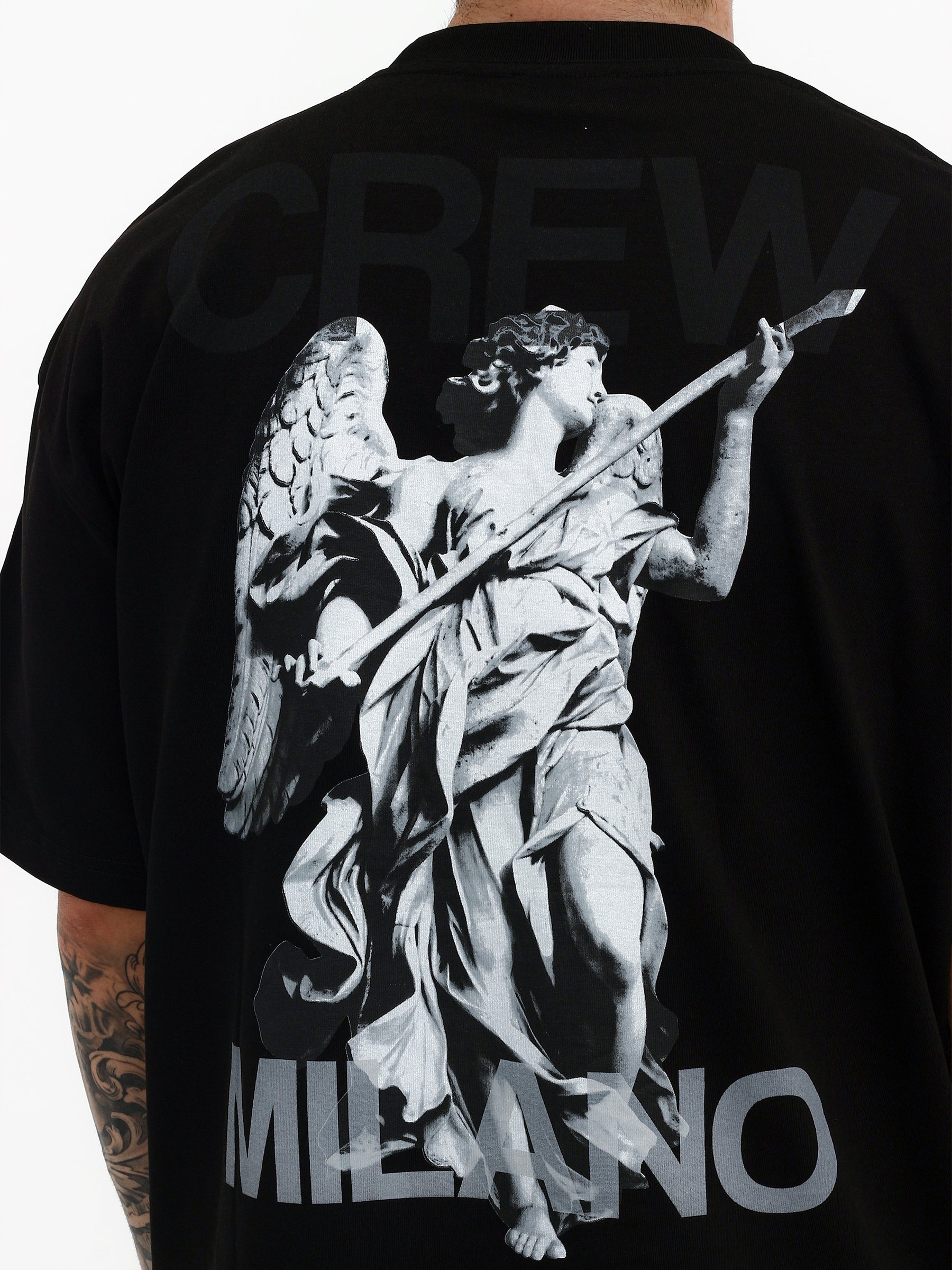 CREW Milano Oversize T-Shirt Logo Print