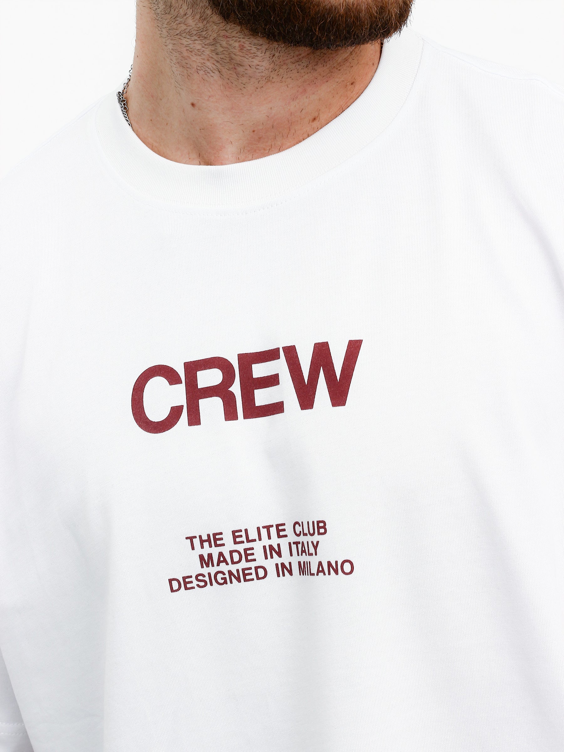 CREW Milano Oversize T-Shirt Logo Print