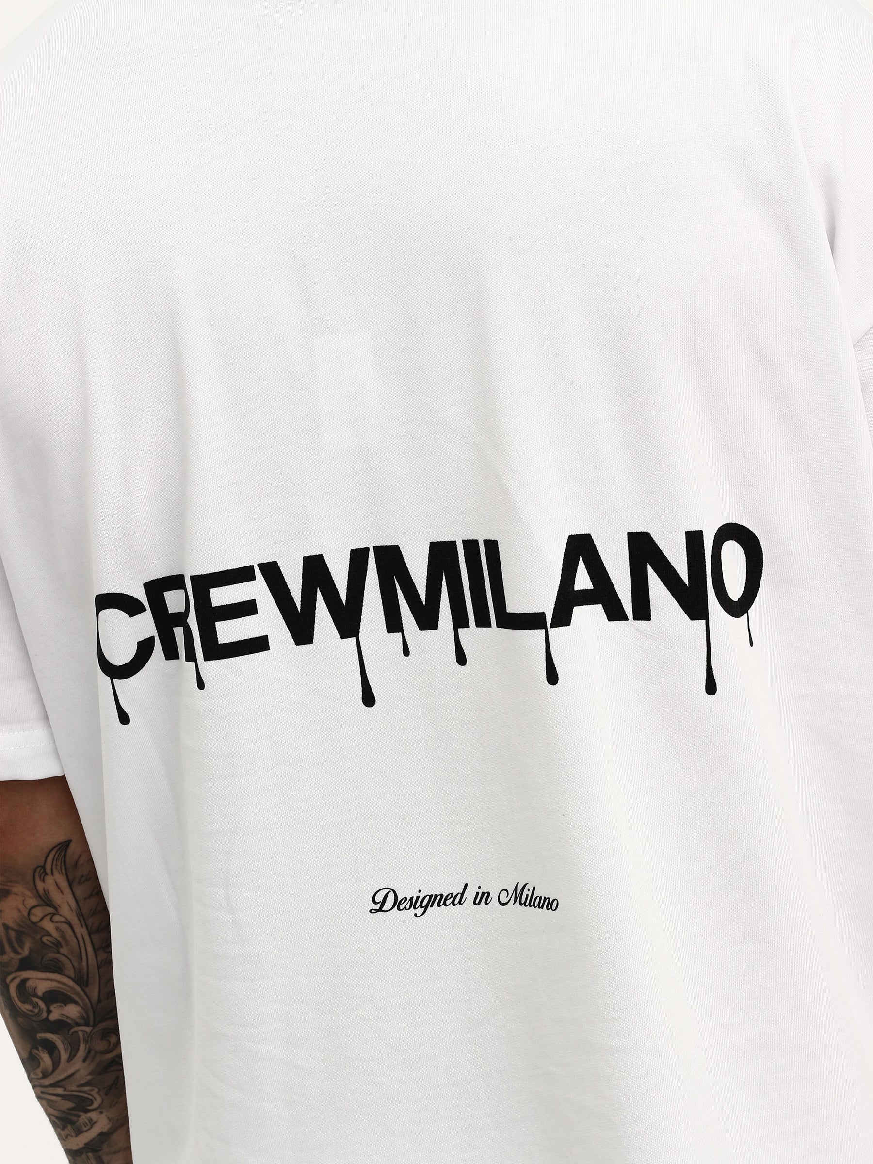 CREW Milano Oversize T-Shirt Logo Print
