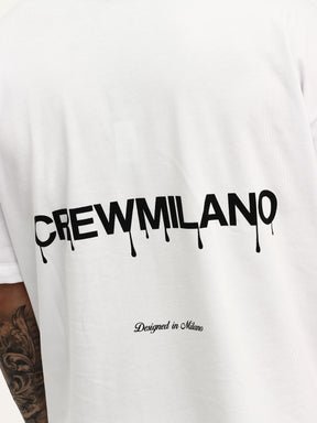 CREW Milano Oversize T-Shirt Logo Print