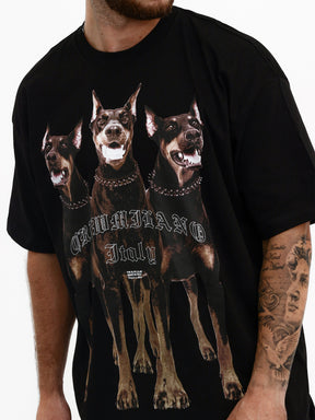 CREW Milano Oversize T-Shirt Logo Print