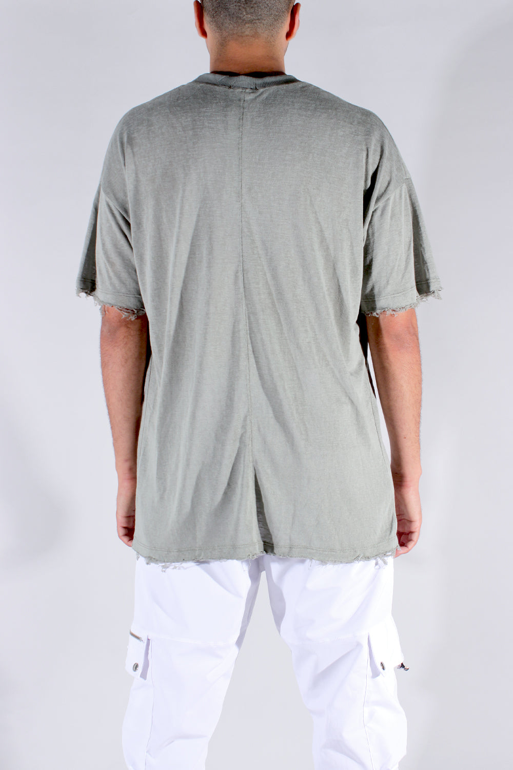 CREW Milano TULUM Green Mint Linen T-Shirt