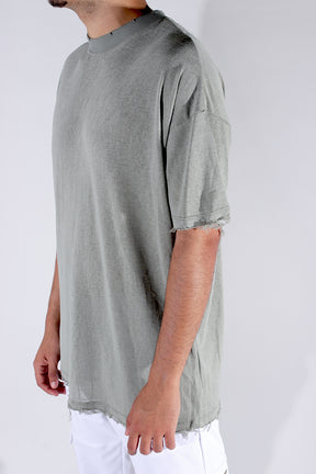 CREW Milano TULUM Green Mint Linen T-Shirt