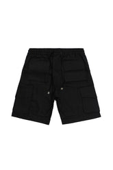 CREW Short Linen Cargo 4 Pockets Pants Black