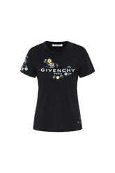 Givenchy logo flowers t-shirt
