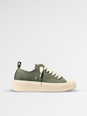 MAISON 9 PARIS Sneakers - Green Suede Leather