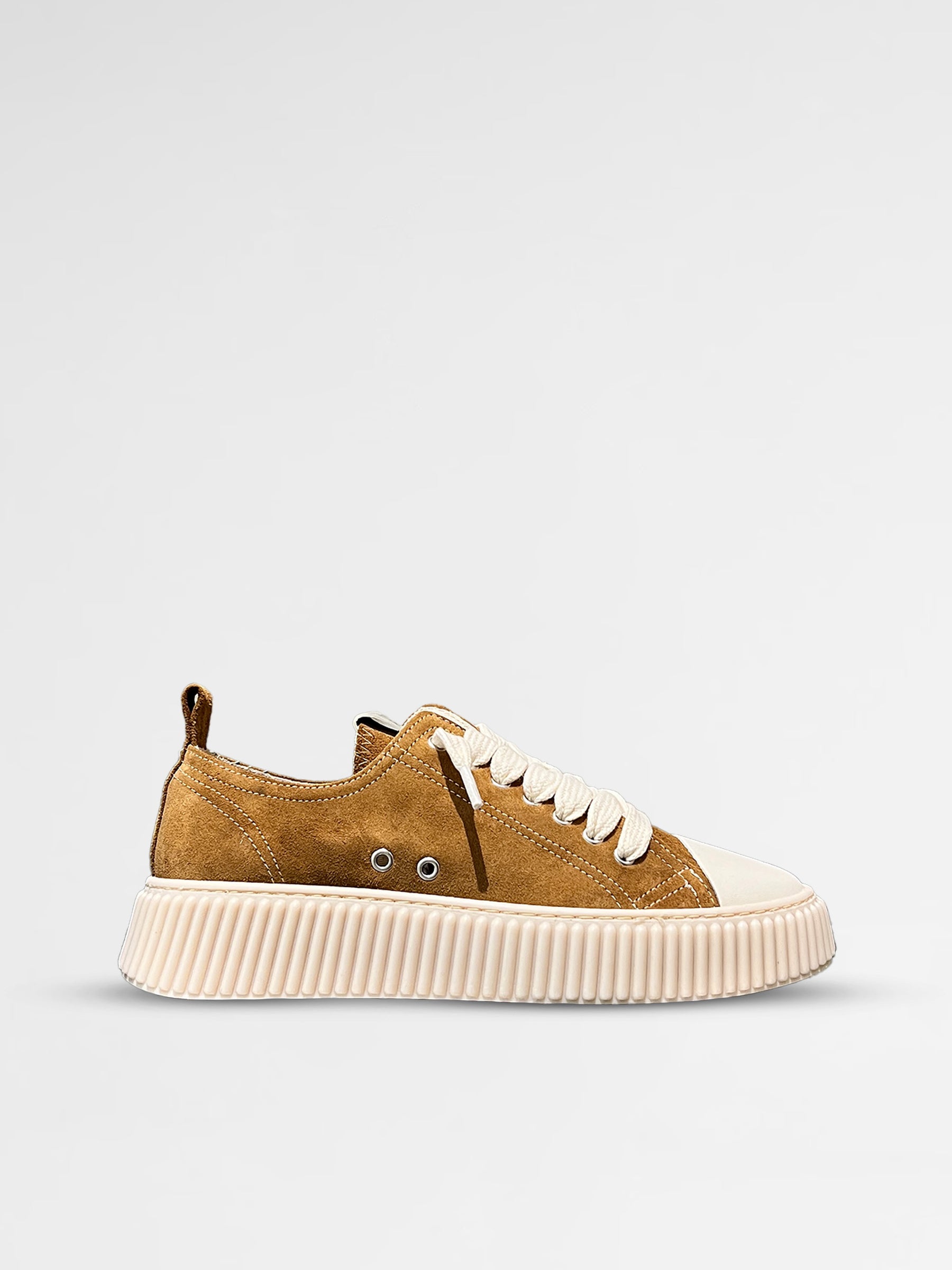 MAISON 9 PARIS Sneakers - Camel Suede Leather