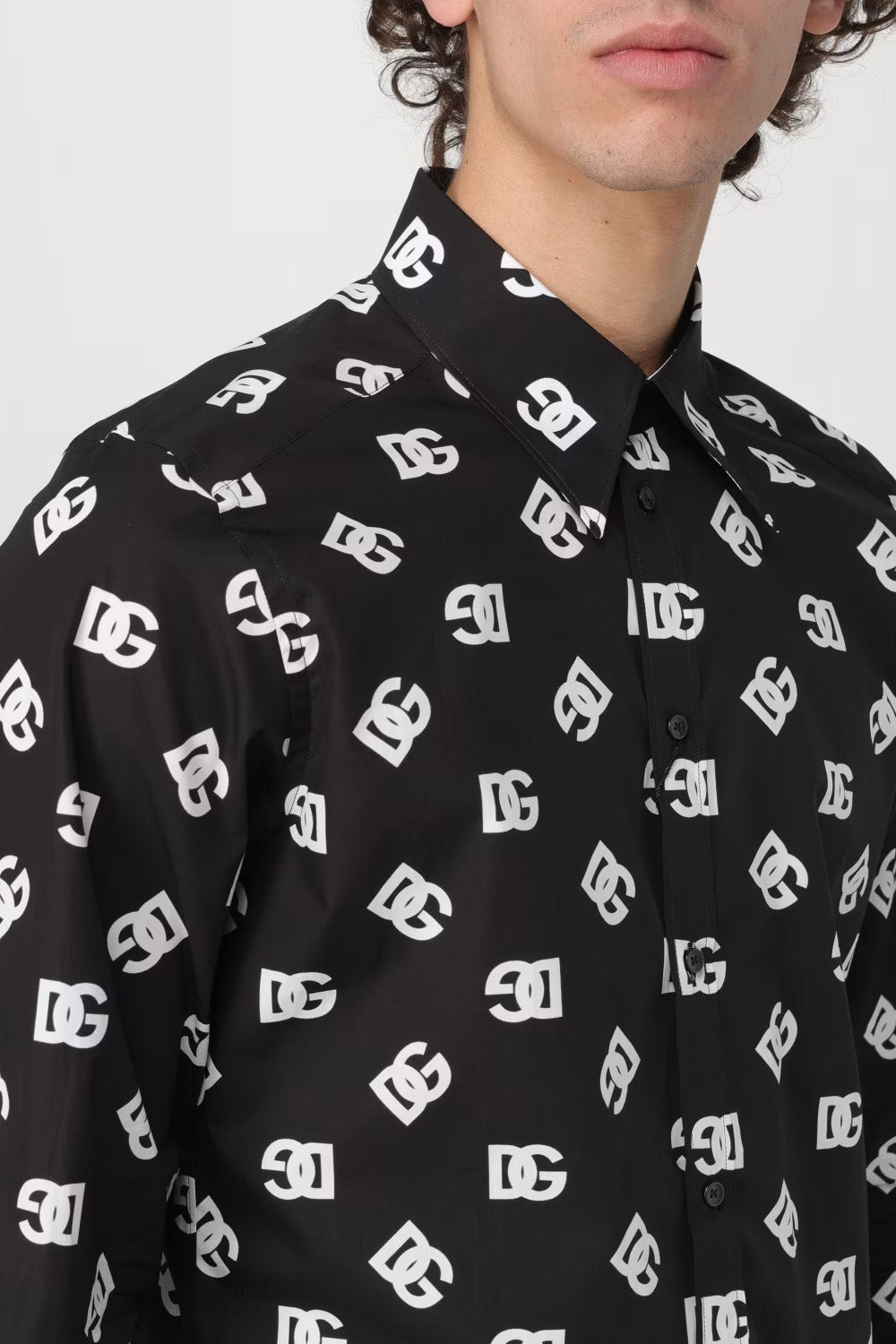 Dolce & Gabbana DG logo-print cotton shirt
