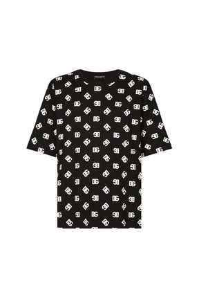 Dolce & Gabbana monogram-print cotton T-shirt