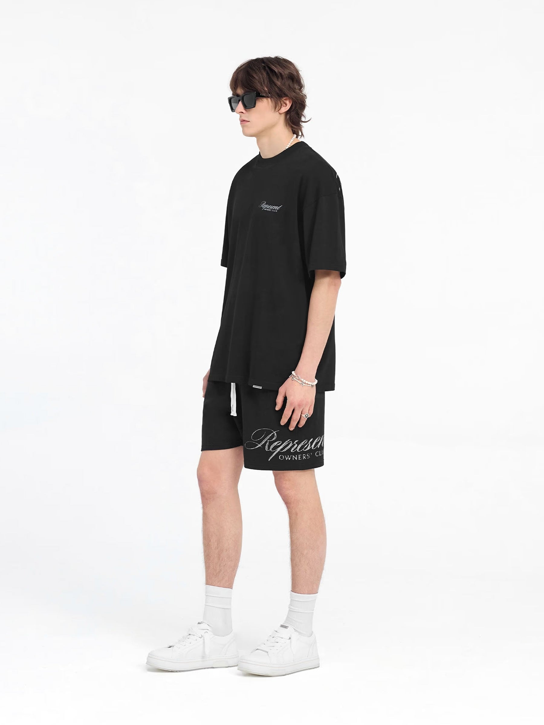 Represent Owners Club Script Mesh Short Pants
