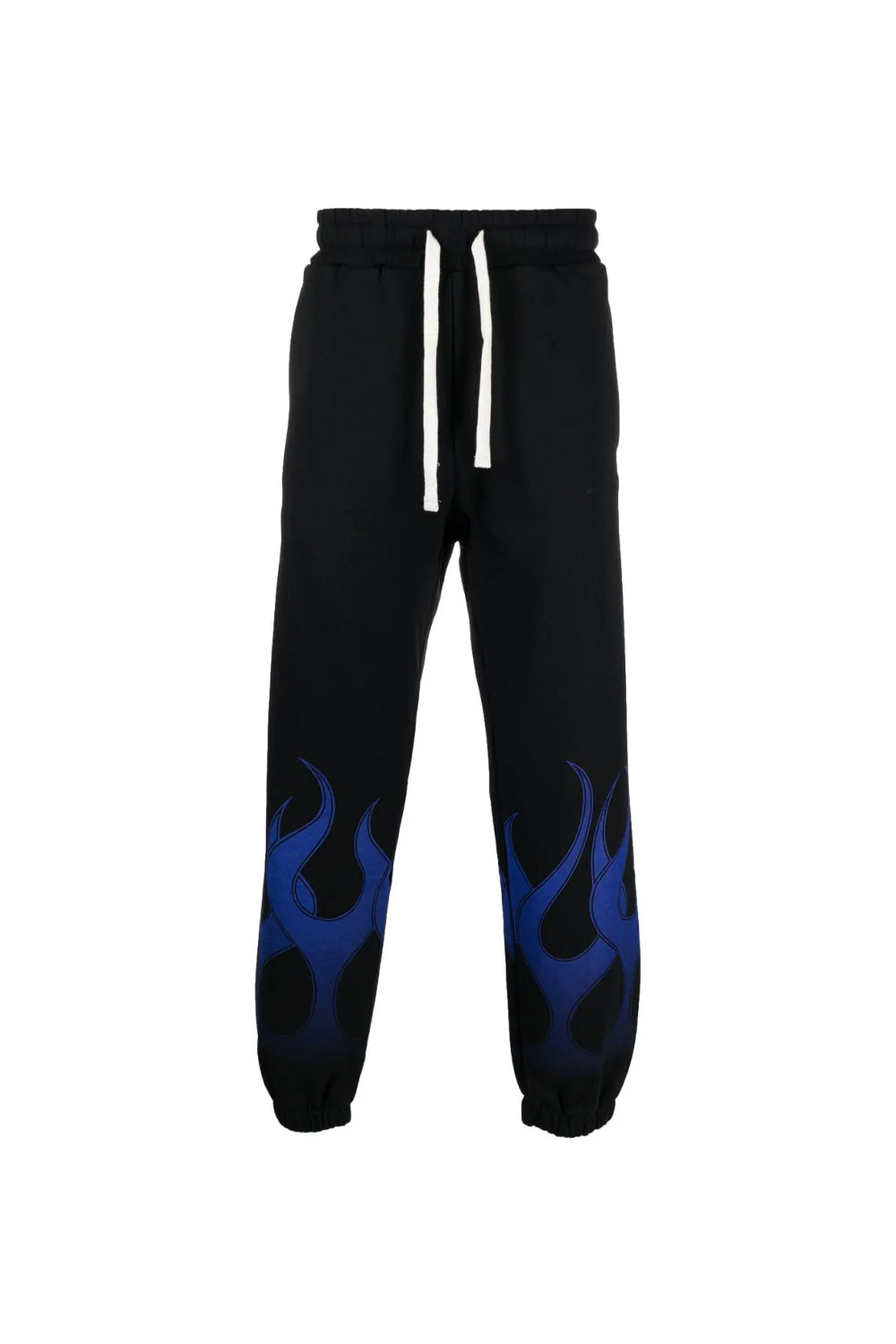 VISION OF SUPER BLACK PANT WITH BLUE FLAMES