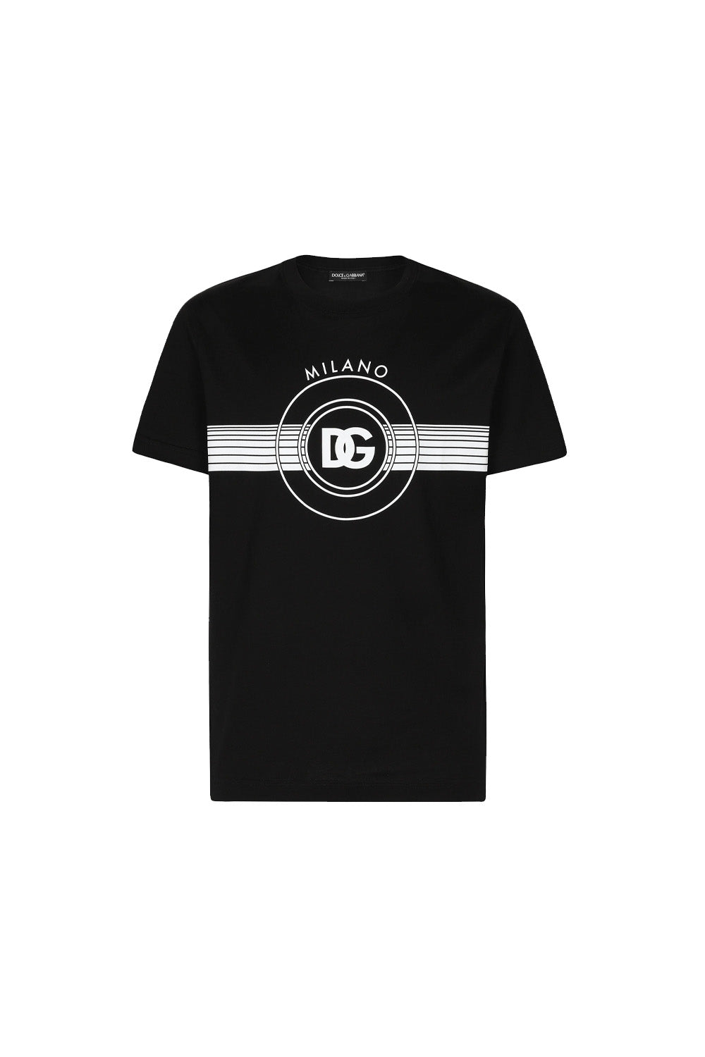 Dolce & Gabbana Short-sleeved cotton T-shirt with DG print