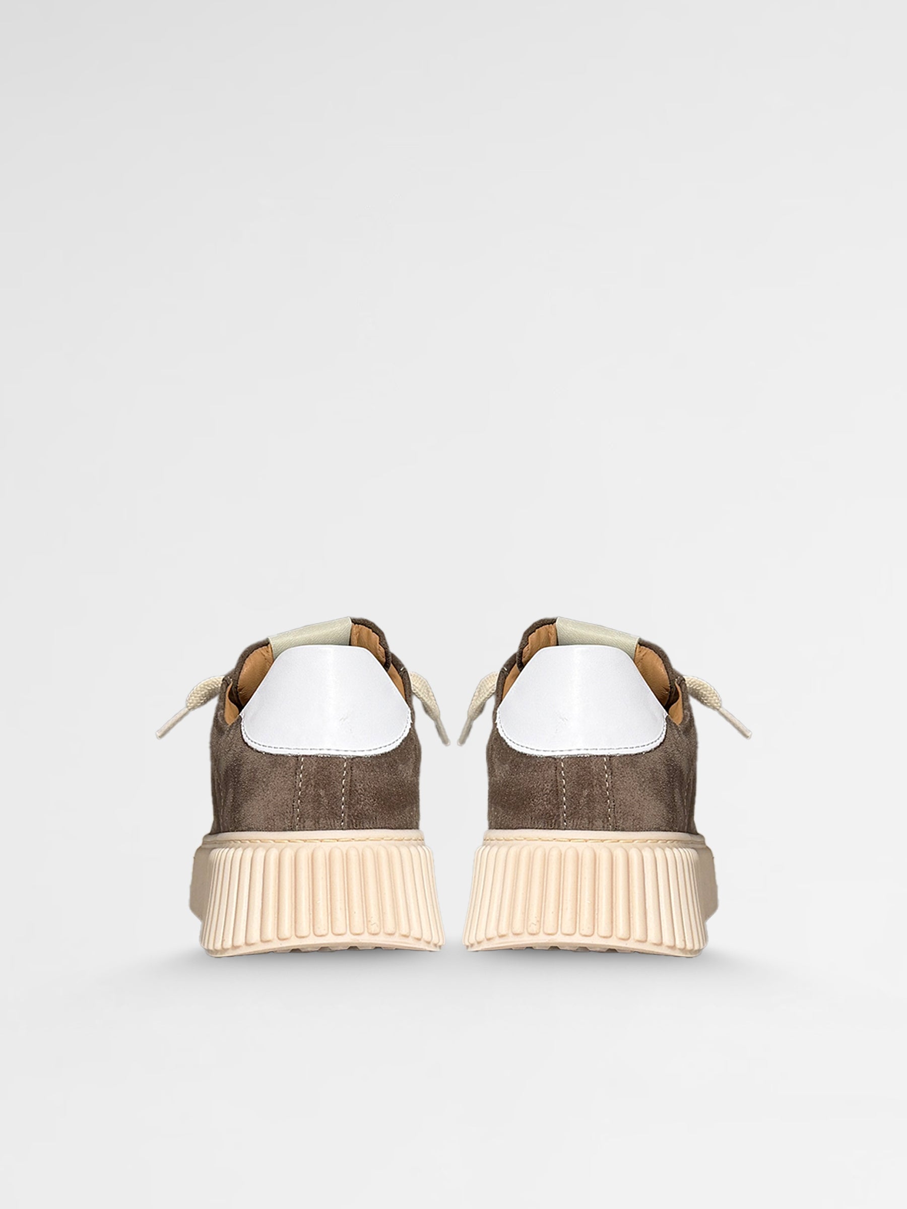 MAISON 9 PARIS Sneakers - Skate Dark Brown Suede Leather