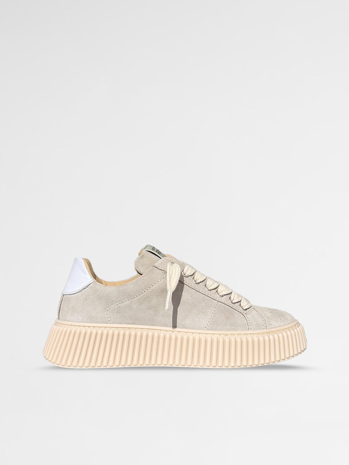MAISON 9 PARIS Sneakers - Skate Grey Suede Leather