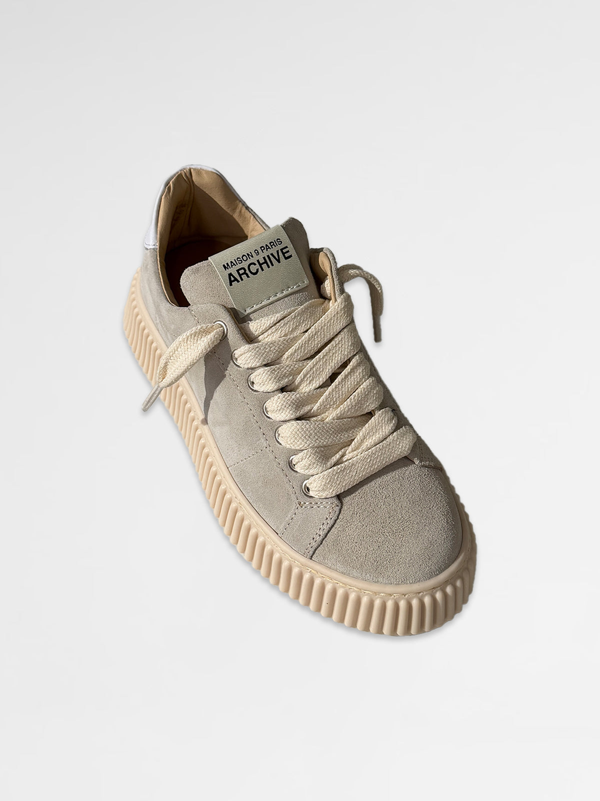 MAISON 9 PARIS Sneakers - Skate Grey Suede Leather הזמנה מוקדמת (אספקה מ-7/6/26)