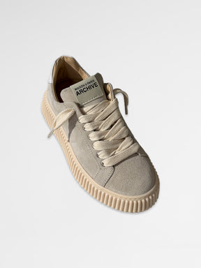 MAISON 9 PARIS Sneakers - Skate Grey Suede Leather