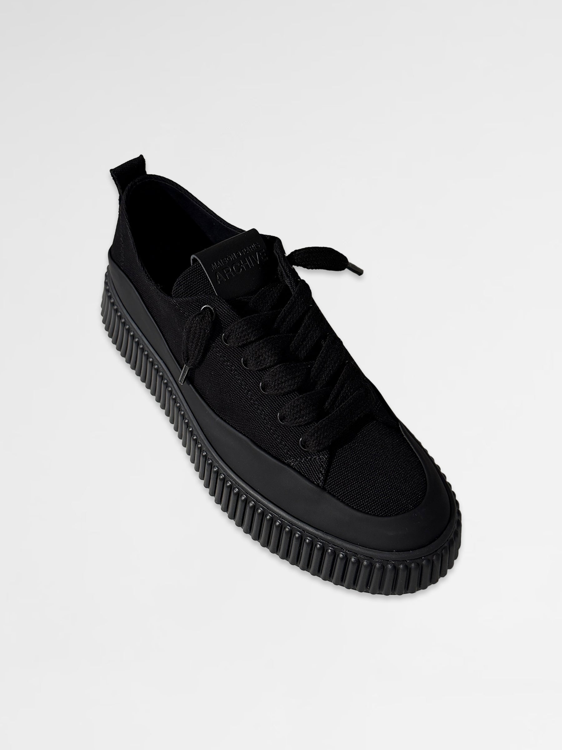 MAISON 9 PARIS Sneakers - Black/Black Cover Canvas