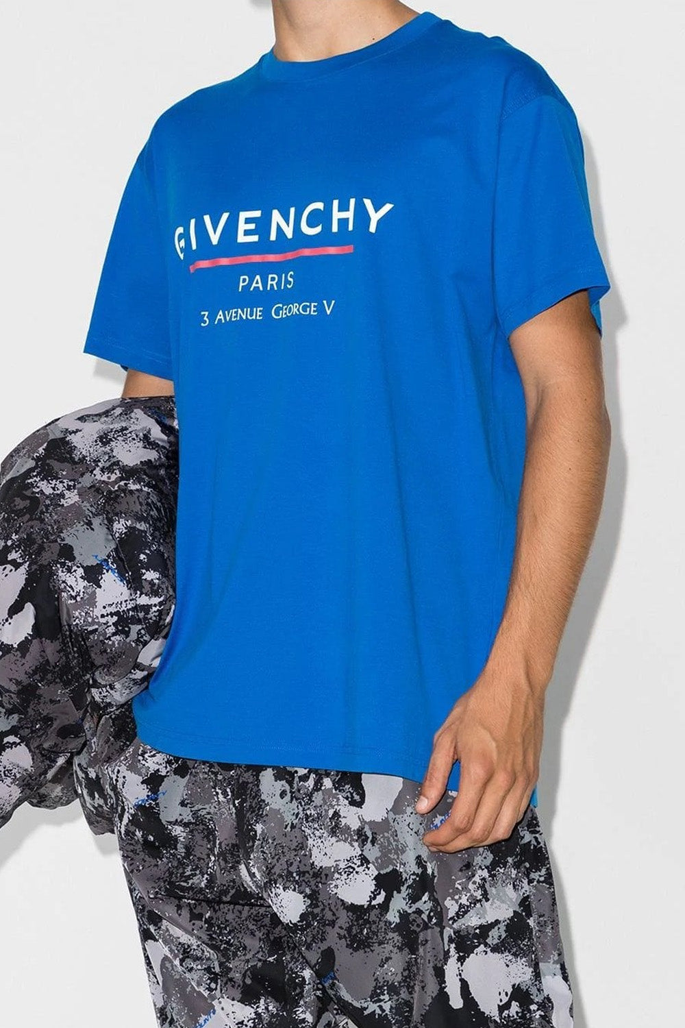 Givenchy T-Shirt Logo Blue Oversized