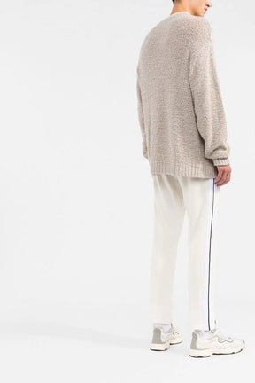 Palm Angels logo-print slim track pants light beige