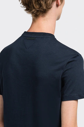 PRADA cotton t-shirt blue navy