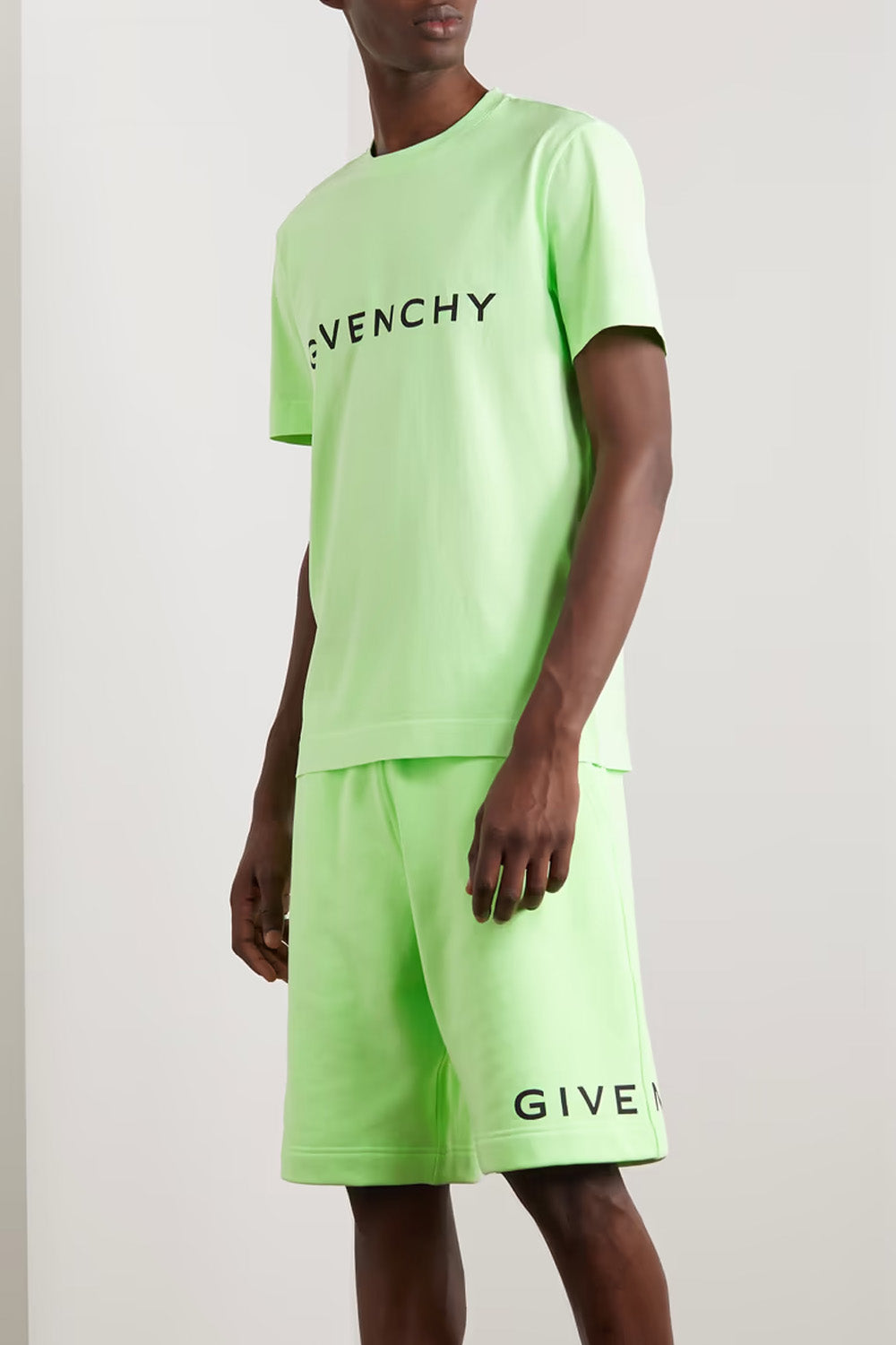 Givenchy logo-print cotton T-shirt green