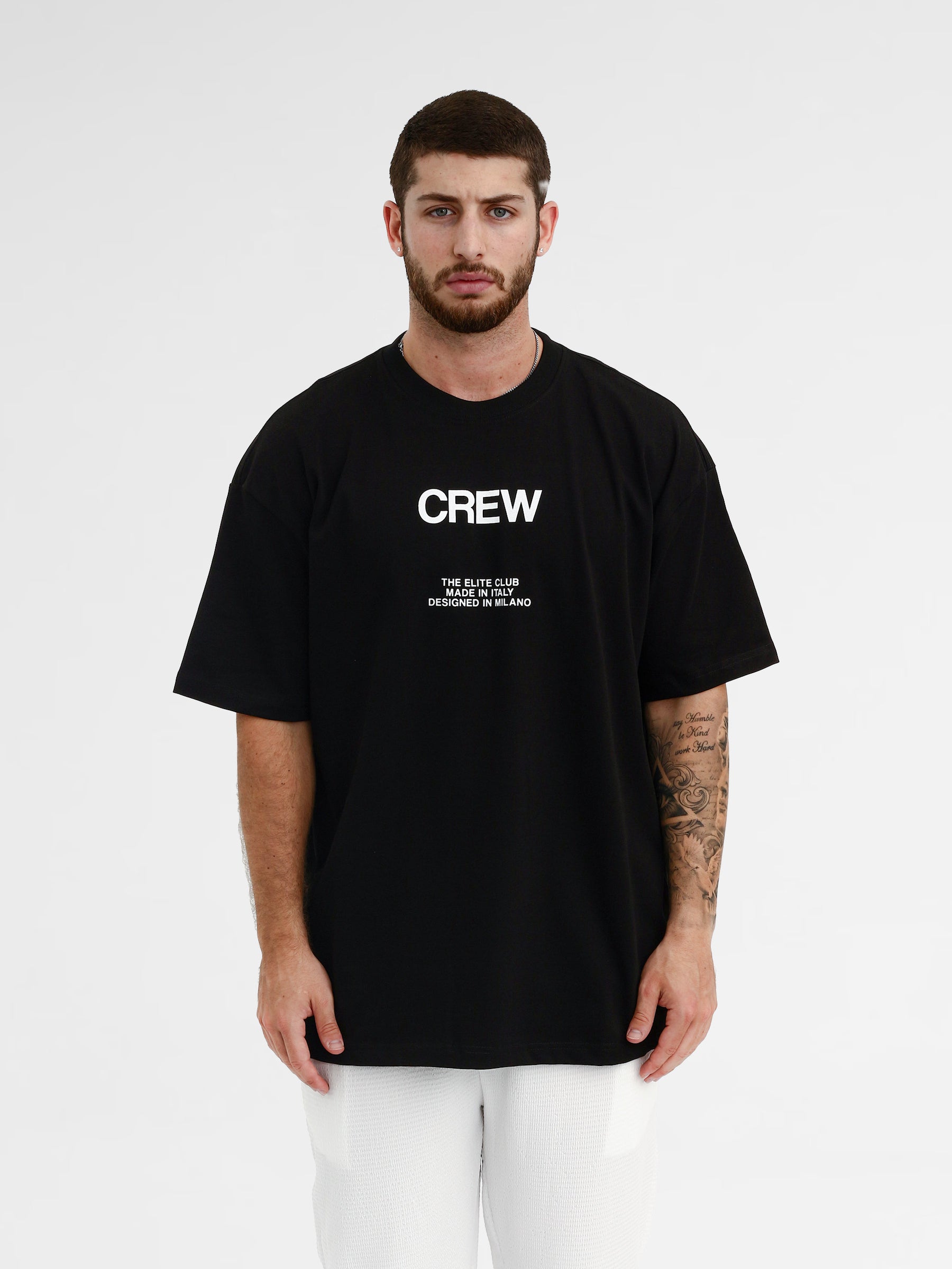 CREW Milano Oversize T-Shirt Logo Print