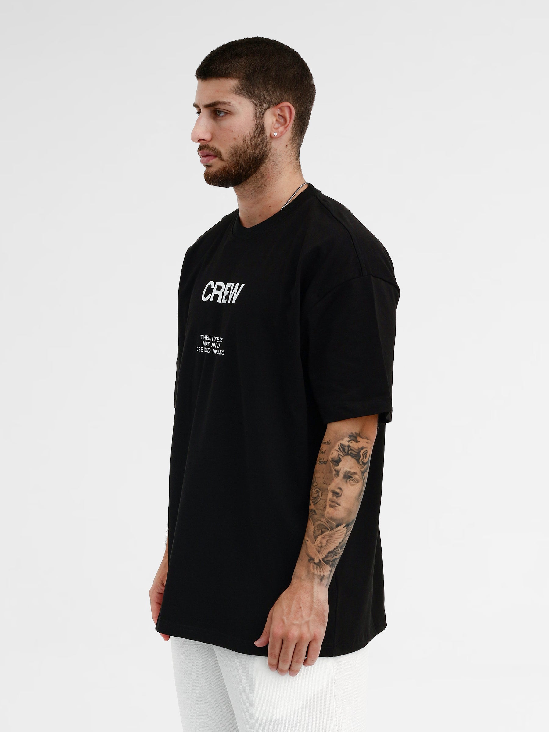 CREW Milano Oversize T-Shirt Logo Print