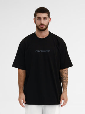 CREW Milano Oversize T-Shirt Logo Print