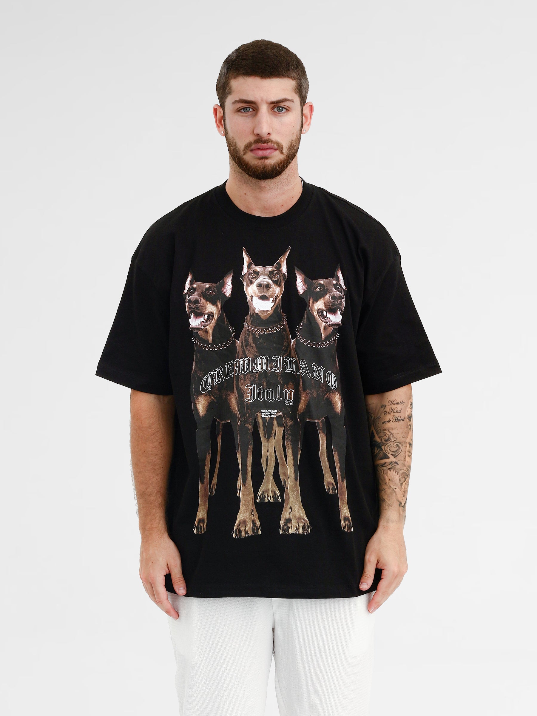 CREW Milano Oversize T-Shirt Logo Print