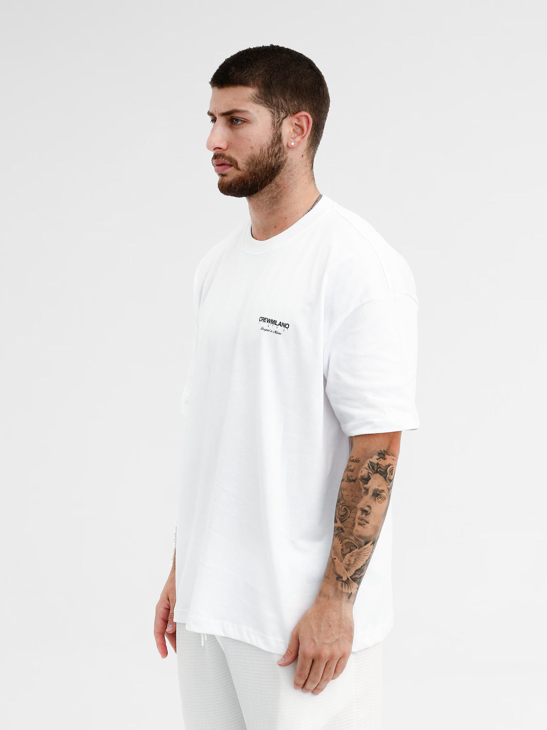 CREW Milano Oversize T-Shirt Logo Print