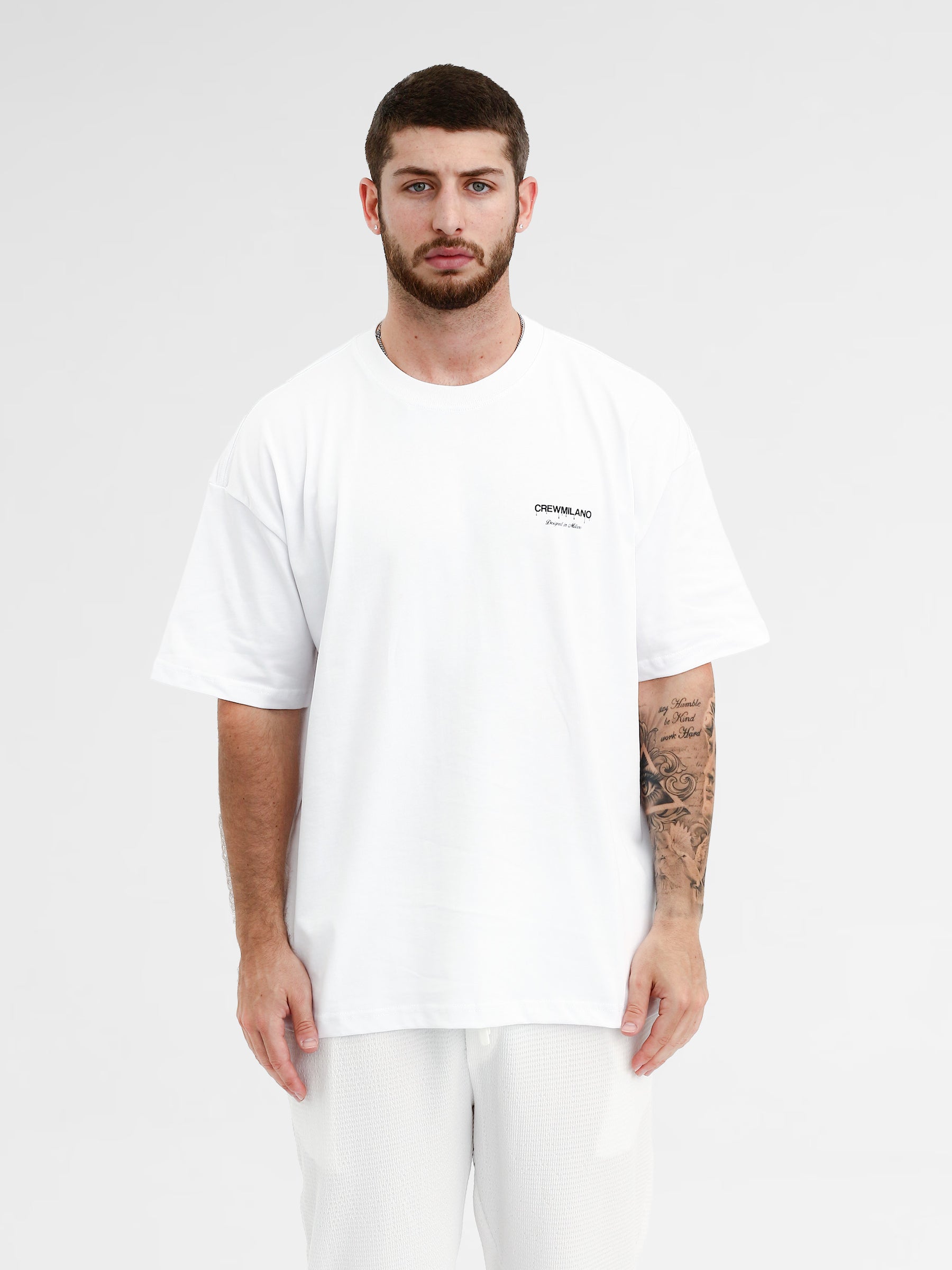 CREW Milano Oversize T-Shirt Logo Print