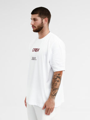 CREW Milano Oversize T-Shirt Logo Print