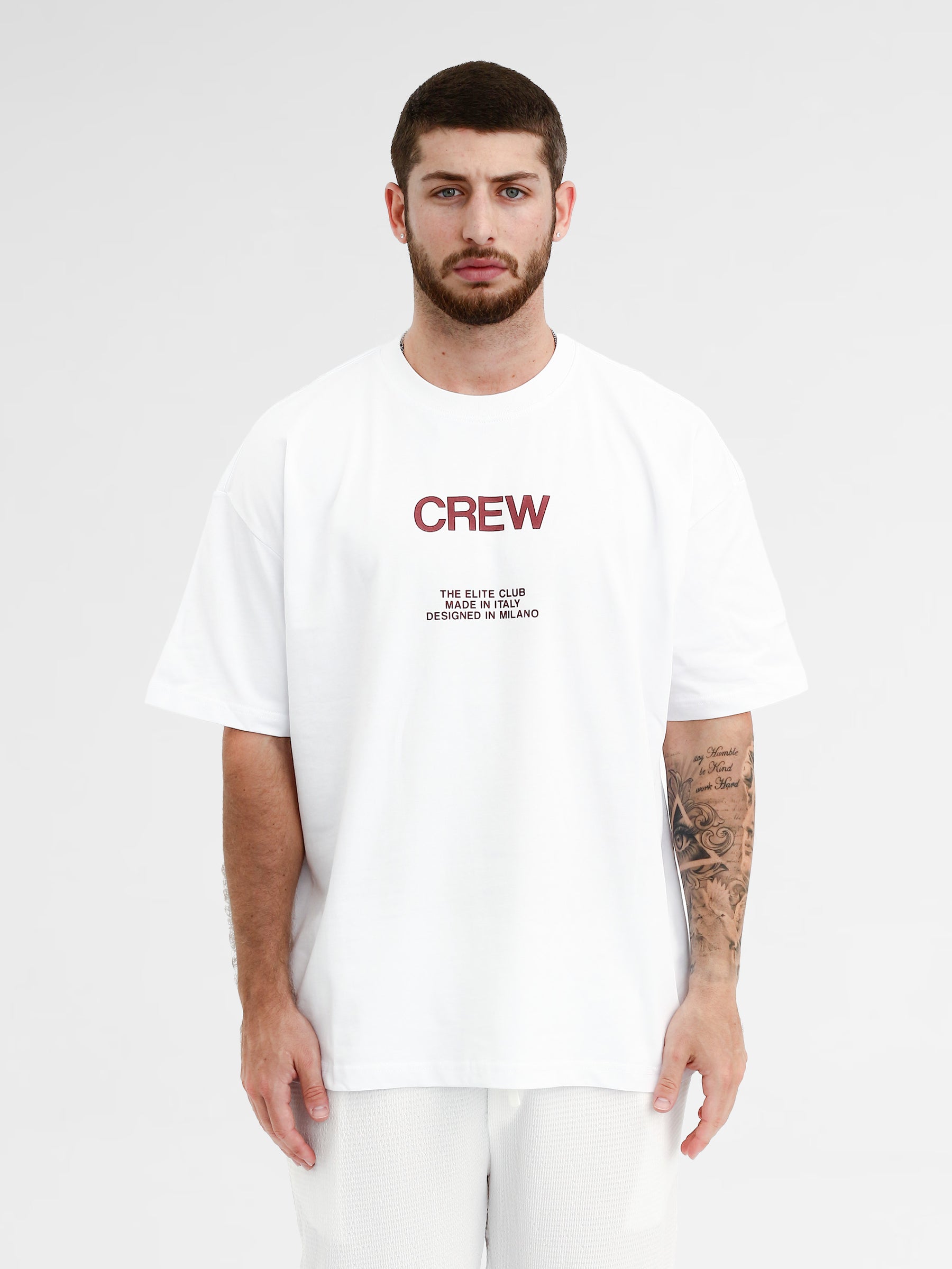 CREW Milano Oversize T-Shirt Logo Print