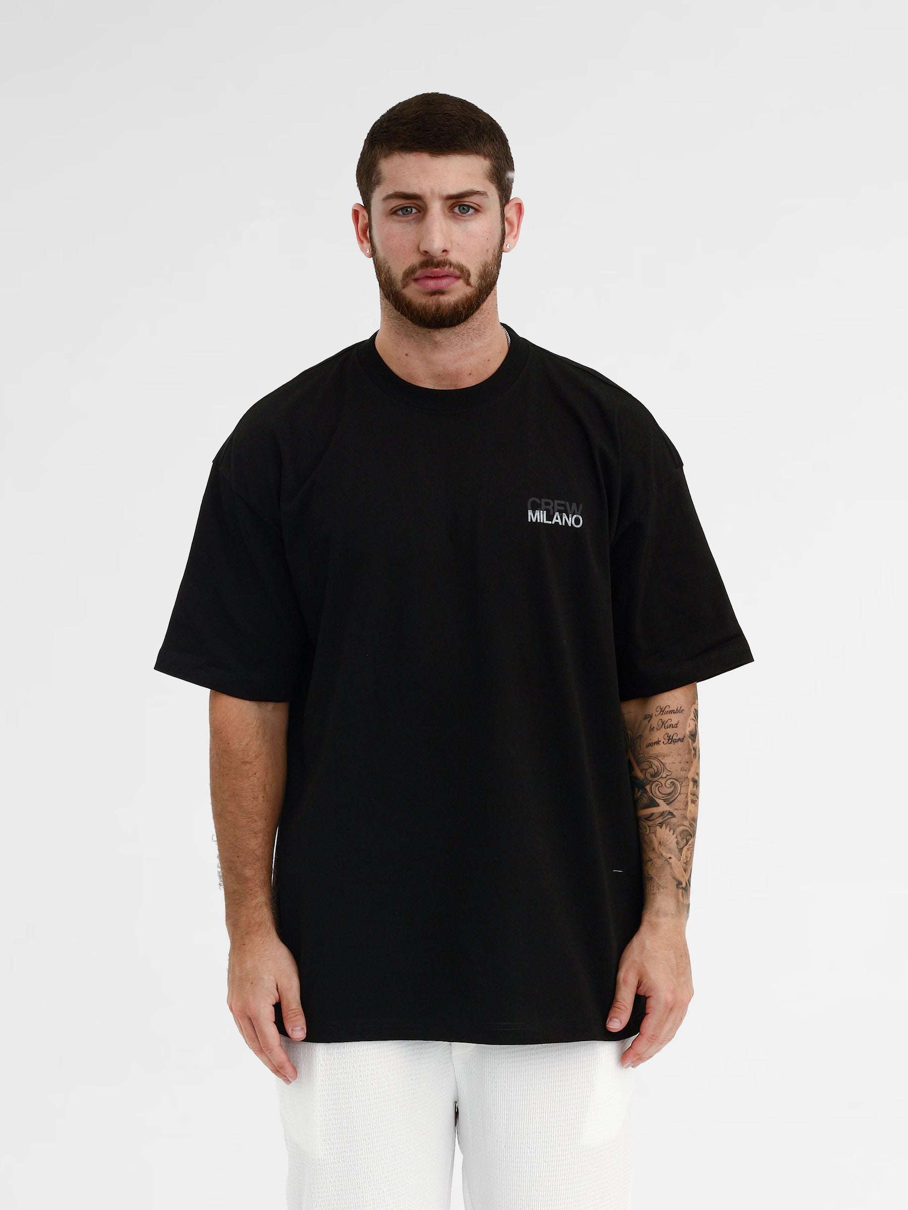 CREW Milano Oversize T-Shirt Logo Print